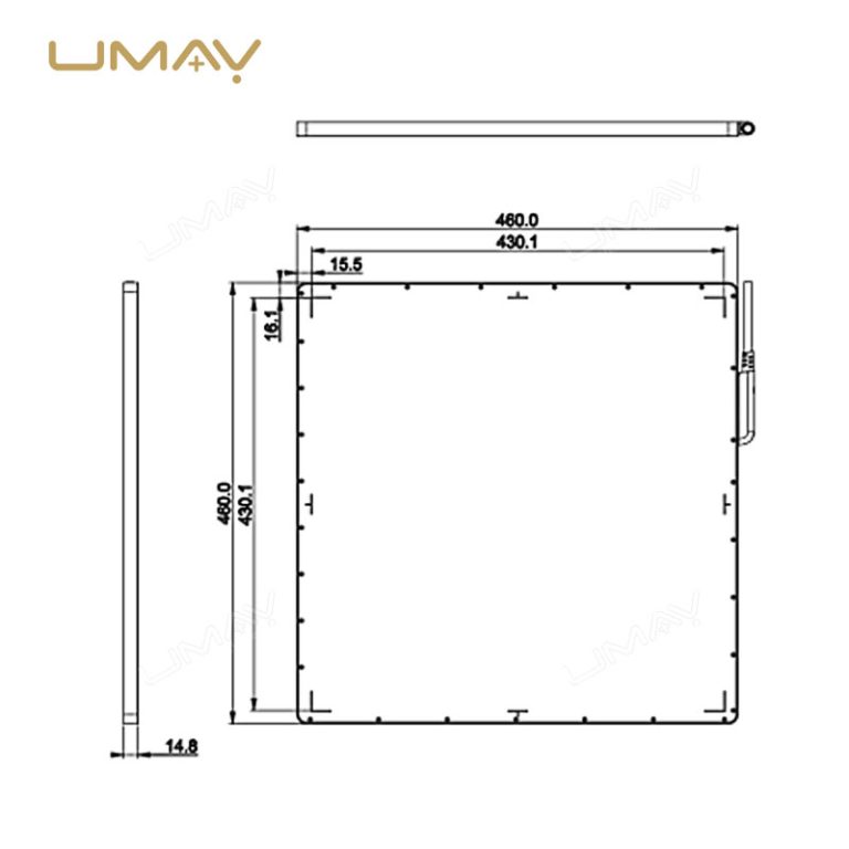 17” Wireless Flat Panel Detector UMY-XM-FP03 for Medical Radiology Imaging-1