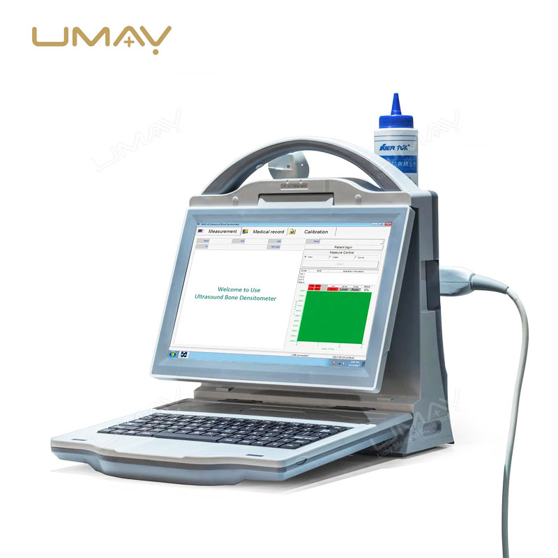 High-Efficiency Portable Automatic Ultrasound Bone Densitometer