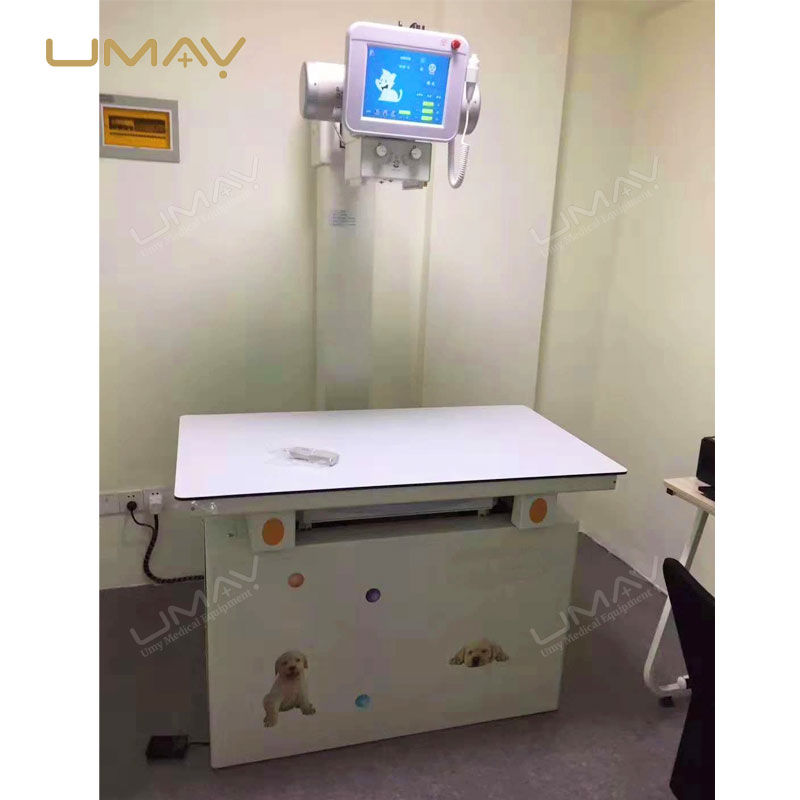 New Digital Veterinary High-Frequency X-ray Machine with Radiography Bed for Animals