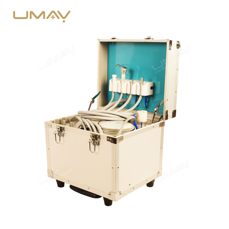 Compact Portable Dental Unit with Integrated Compressor and Chair