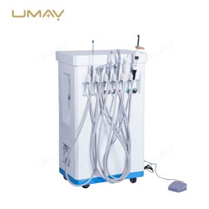 Portable Dental Unit with Oilless Air Compressor and Mobile Dental Chair Set-1