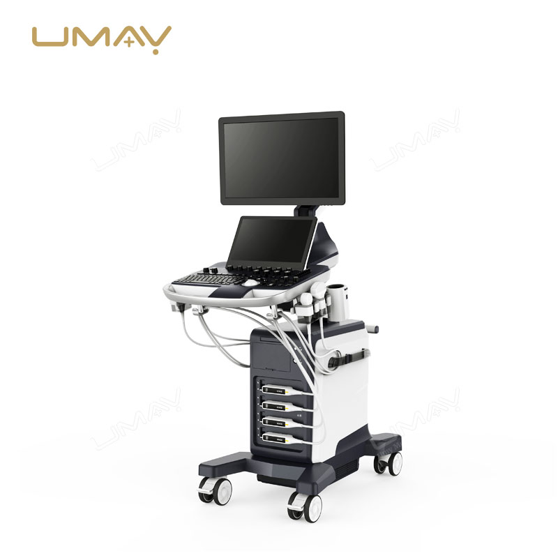 Trolley Color Doppler Ultrasound Machine with 21.5-Inch Medical LCD Monitor and Articulating Arm