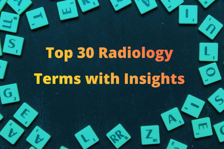 Top 30 Radiology Terms with Insights